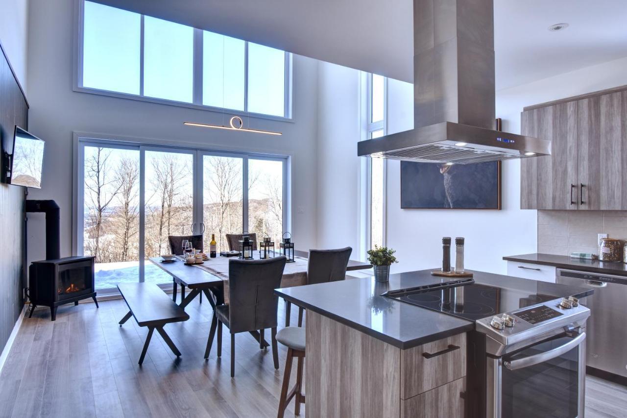 Villa Chalet Serenity - Mont Tremblant Ski - Spa Sauna Wifi Tv Privet Chic Modern House La Conception Exterior foto